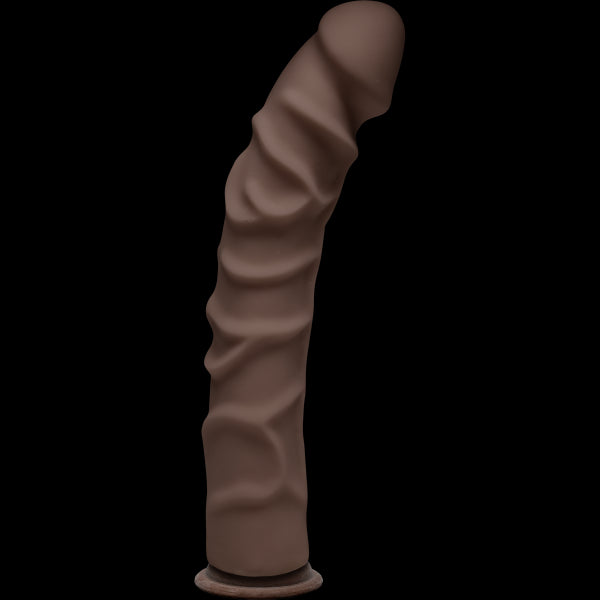 D Ragin D 10 inches Chocolate Ultraskyn Brown Dildo