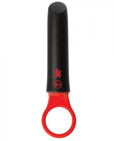 Kink Power Play With Silicone Grip Bullet Vibrator Black Red