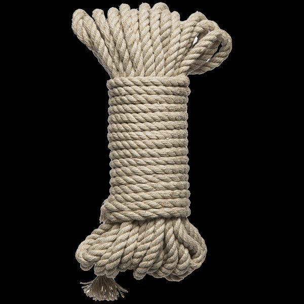 Kink Bind & Tie Hemp Bondage Rope 30 Feet Natural