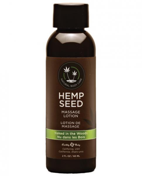 Earthly Body Hemp Seed Massage Lotion - 2 Oz Naked In The Woods