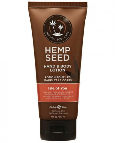 Earthly Body Hemp Hand & Body Lotion Isle Of You 7oz Tube