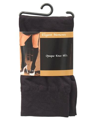 Opaque knee hi black o-s