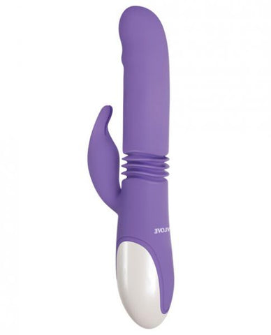Thick & Thrust Bunny Dual Stimulating Purple Vibrator