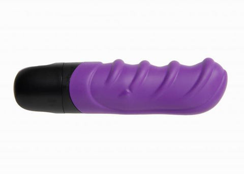 Vibratissimo Tre Ribbed Stick Purple-Black Vibrator