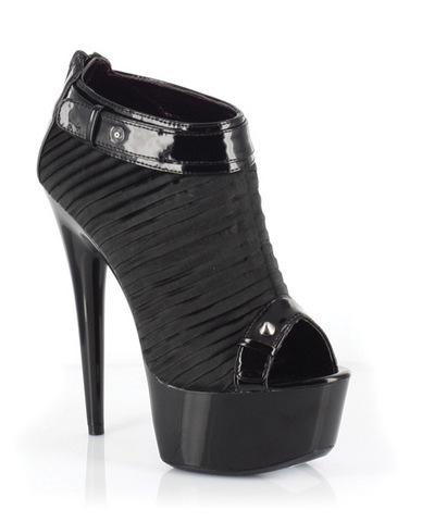 Ellie shoes somi 6in pointed steletto heel w-2in platform black six