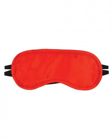 Satin Blindfold 2 Strap - Red