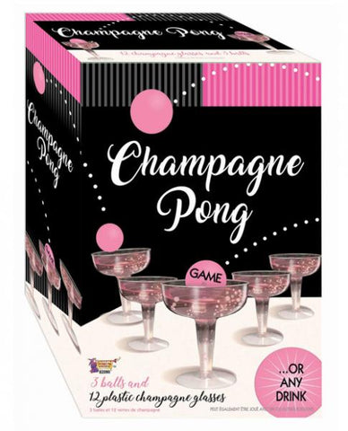 Champagne Pong Game 12 Champagne Glasses & 3 Balls