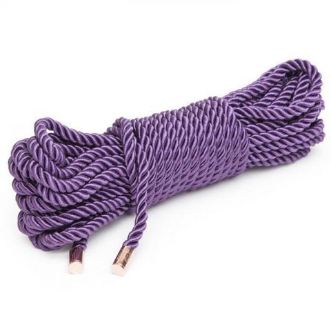 Fifty Shades Freed Want To Play? 32.8 feet Silk Rope Purple
