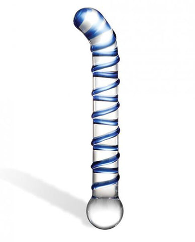 Mr Swirly 6.5 inches G-Spot Glass Dildo