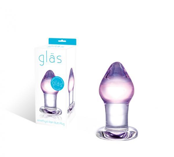 Glas Amethyst Rain Glass Butt Plug