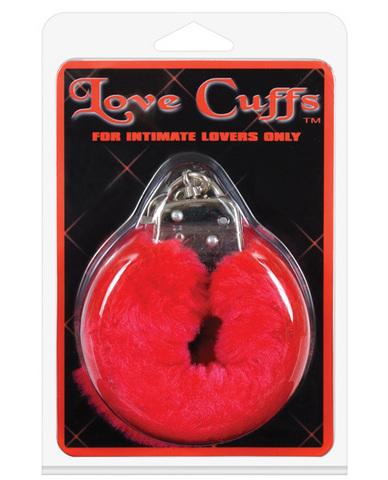 Love cuffs furry - red