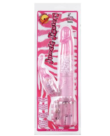 Jungle Jiggler Vibrator - Pink Bunny