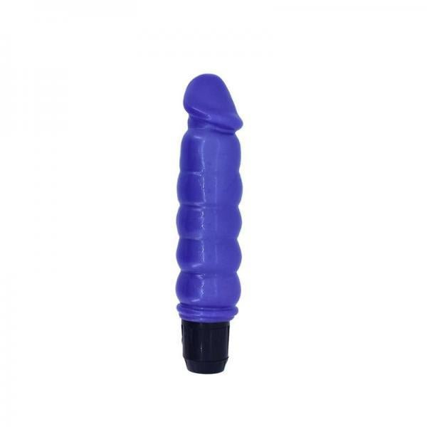 Pearl Sheen Ribbed Vibrator Purple