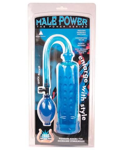 Male power pump - blue