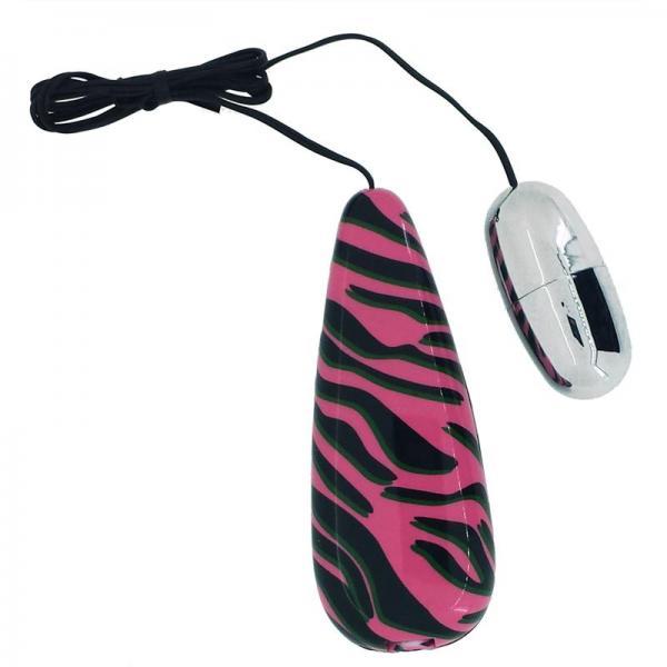 Primal Instinct Pink Zebra Bullet Vibrator