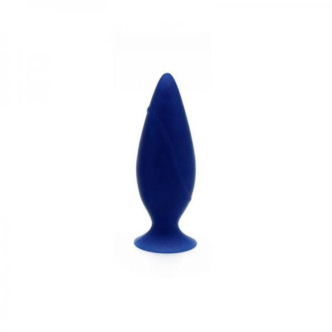 Corked small butt plug - blue