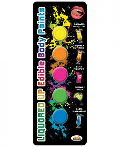 Liquored Up Edible Body Paints Asst. Flavors Pack Of 5