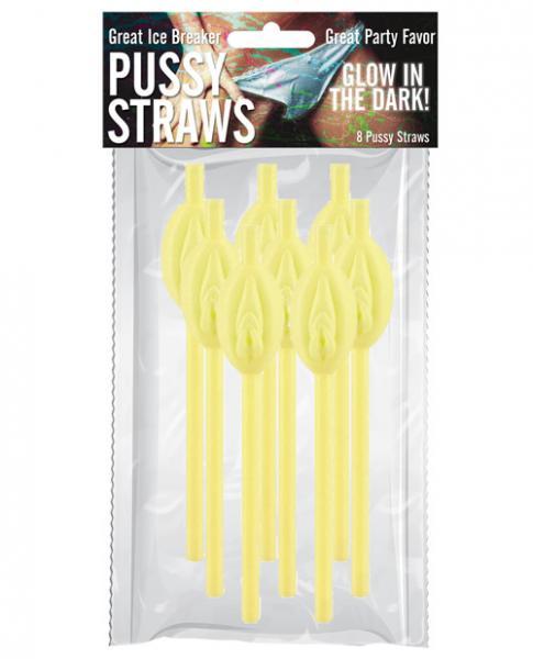 Pussy Straws Glow In The Dark Pack Of 8