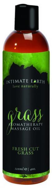 Intimate Earth Grass Massage Oil 4 fluid ounces