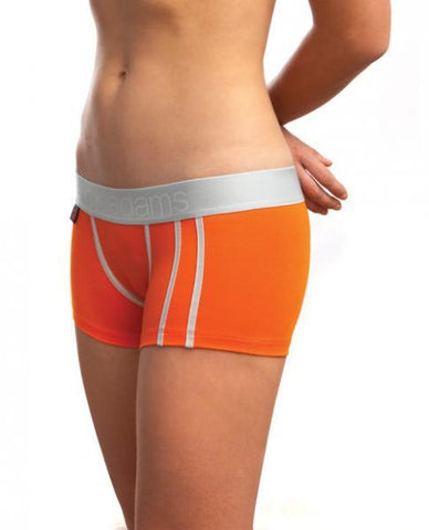 Jack Adams Women's Lux Modal Boyshorts Orange Lg