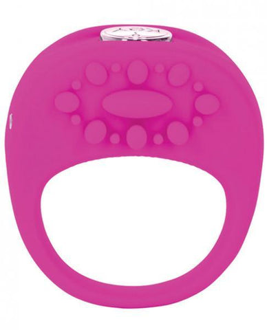 Ela Rechargeable Vibrating Silicone Ring Waterproof - Pink