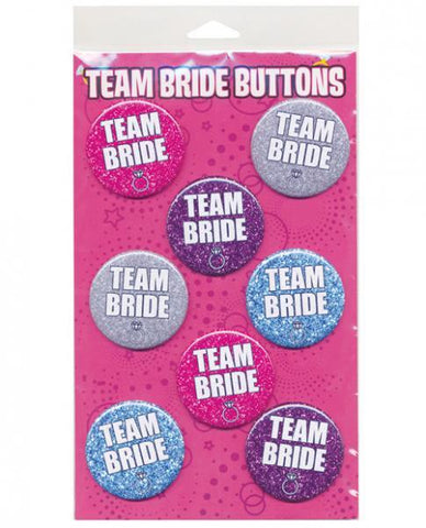 Bachelorette Party Button Team Bride 8 Buttons