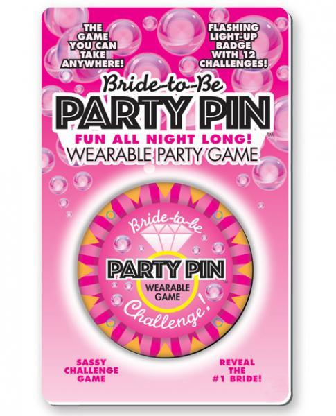 Bride To Be Wearable Party Pin Game