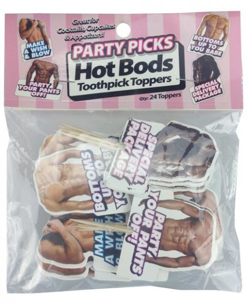 Hot Bods Party Picks Toothpick Toppers 24 Count