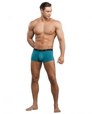 Bamboo low rise pouch enhancer short teal xl