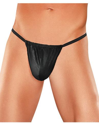 Male Power Posing Thong Black O-S