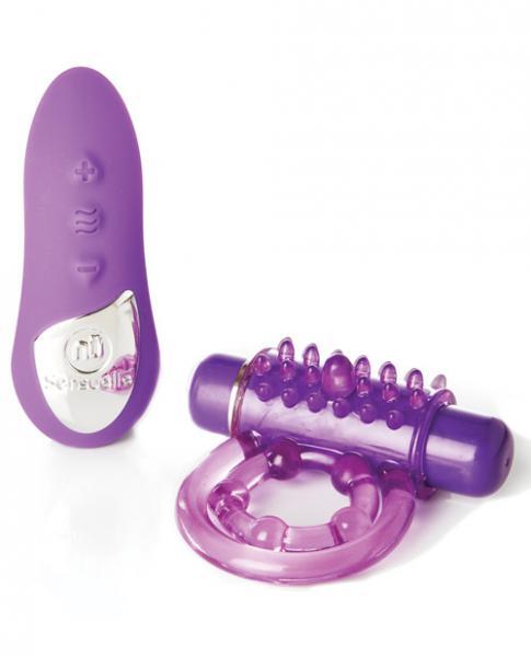 Sensuelle Remote Control Bullet Ring Purple