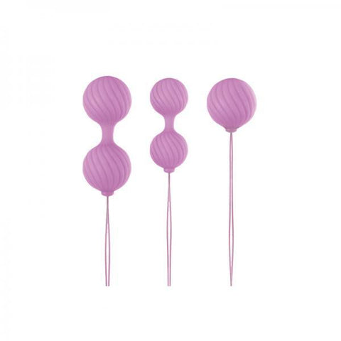 Luxe O Weighted Kegel Balls Set Pink