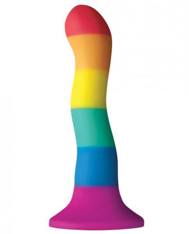 Colours Pride Edition 6 inches Wave Dildo Rainbow