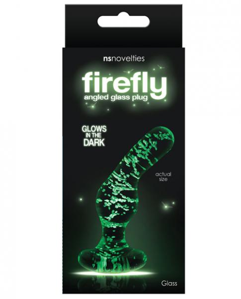 Firefly Clear Glass Plug Angled Glow In The Dark