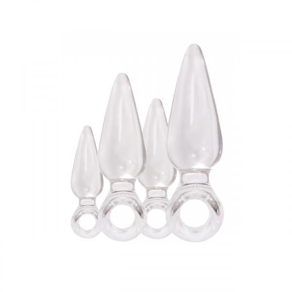 Jolie Trainer Kit Anal Plugs Clear 4 Pieces