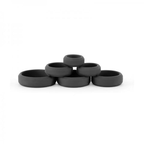 Renegade Build A Cage Rings Black Set Of 6