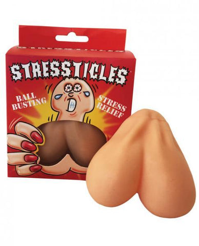 Stressticles Stress Relief Beige Squeeze Balls