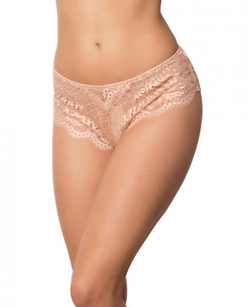 Lace Scalloped Tanga Panty Evening Sand XS