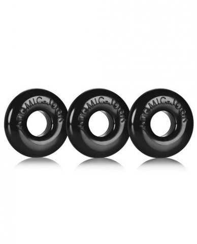 Oxballs Ringer Donut Black Pack Of 3