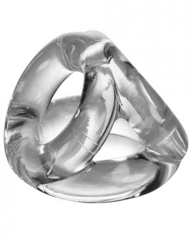 Oxballs Atomic Jock Tri-Sport 3 Ring Sling Ring Clear