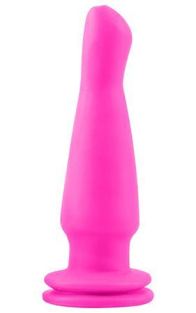 Neon Vibrating Butt Plug - Pink