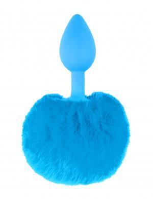 Neon Bunny Tail Plug Blue