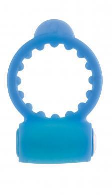 Neon Vibrating C Ring - Blue