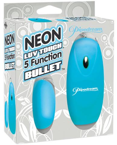 Neon luv touch bullet - 5 function blue