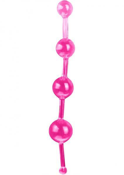 Jelly thai anal beads pink