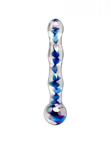 Icicles No 8 Clear Blue Glass Massager