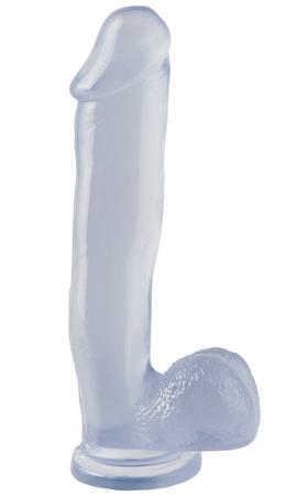 Basix 12 inches Dong With Suction Cup Clear