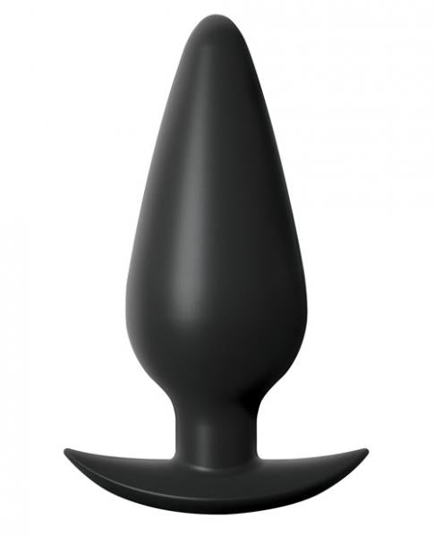 Anal Fantasy Elite Large Weighted Silicone Plug Black