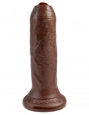 King Cock 6 inches Uncut Brown Dildo