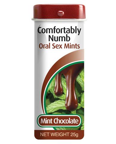 Comfortably Numb Oral Sex Mints Chocolate Mint